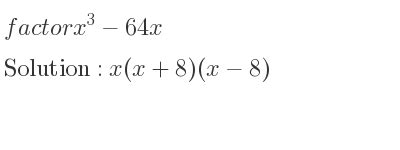 3 Ways To Factor X^3 + 64x